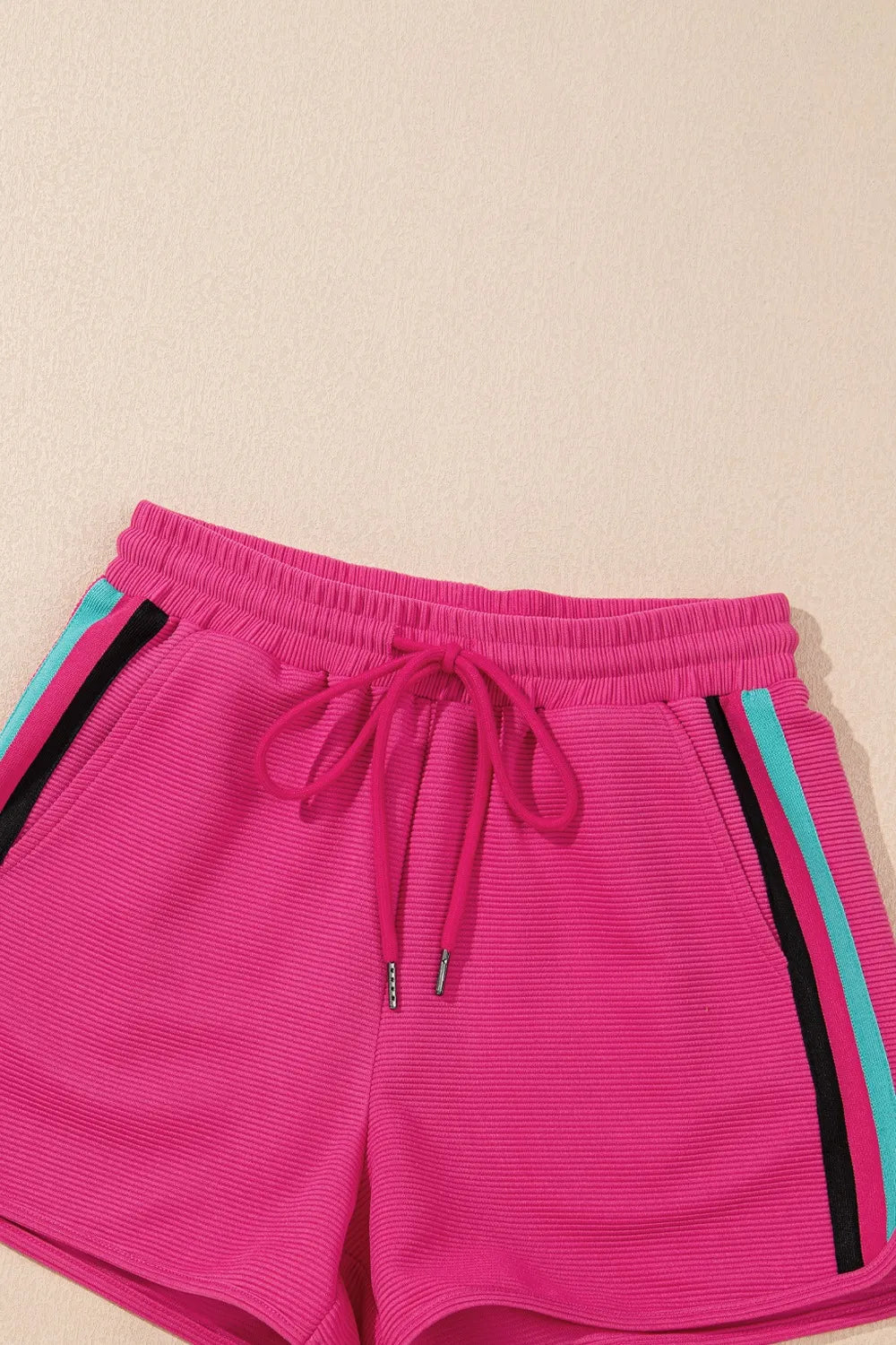 Flutter Sleeve Zipped Collar Top and Short Set.