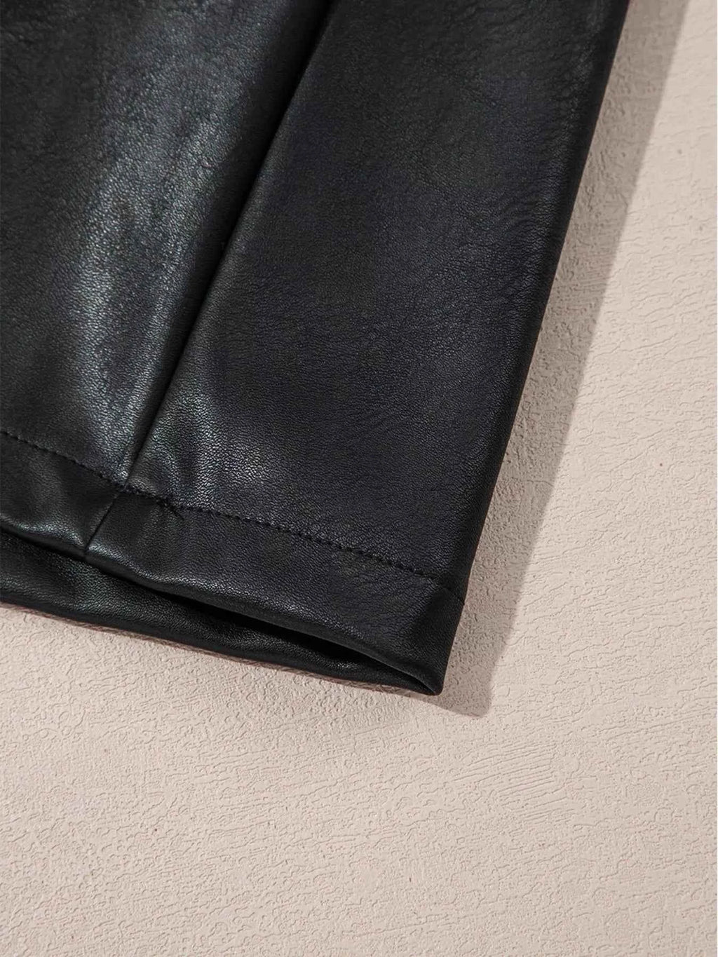 Vegan Leather Sleeveless Mini Dress