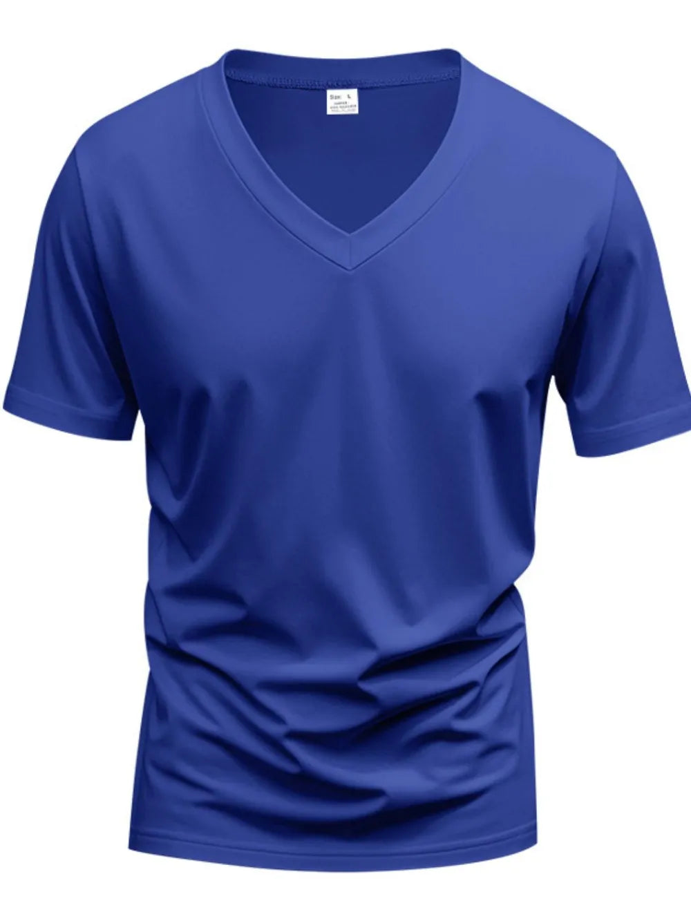 Casual V-Neck Short Sleeve T-Shirt Plus Size for men.