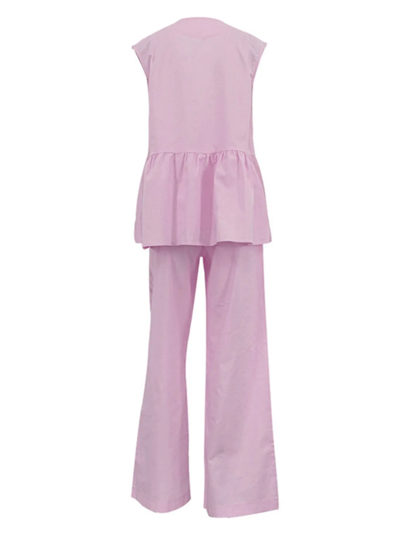 V-Neck Vest and Pants Set.