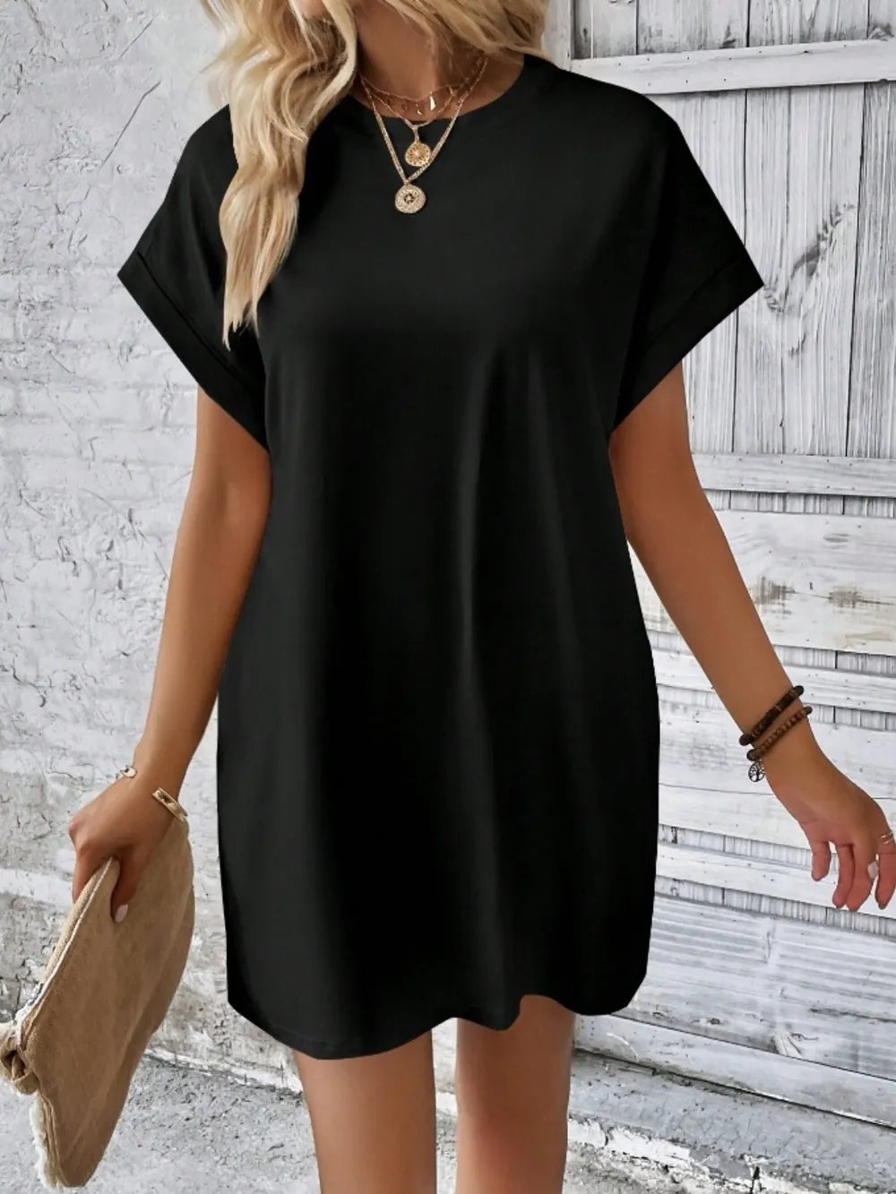 Casual Short Sleeve Dress.