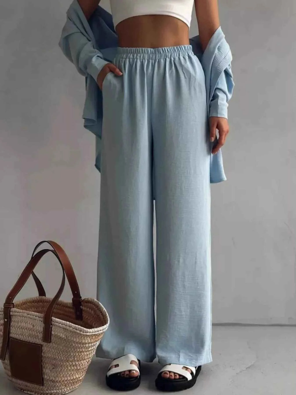 Button Down Shirt and Pants Set