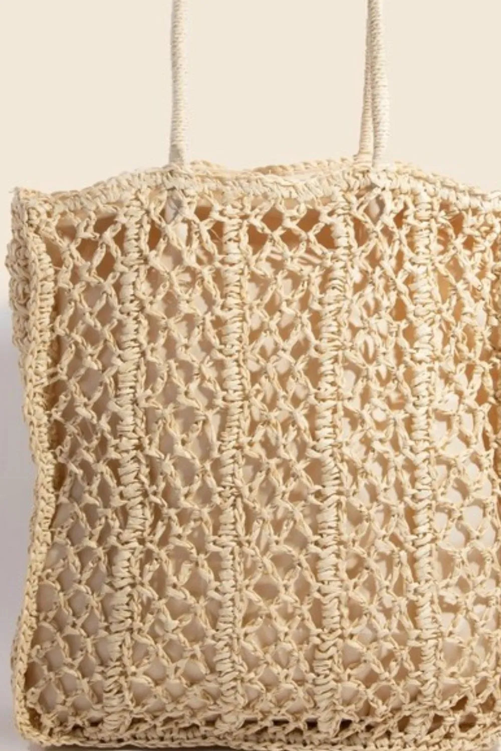 BEACH Intricate Braided Tote Bag.