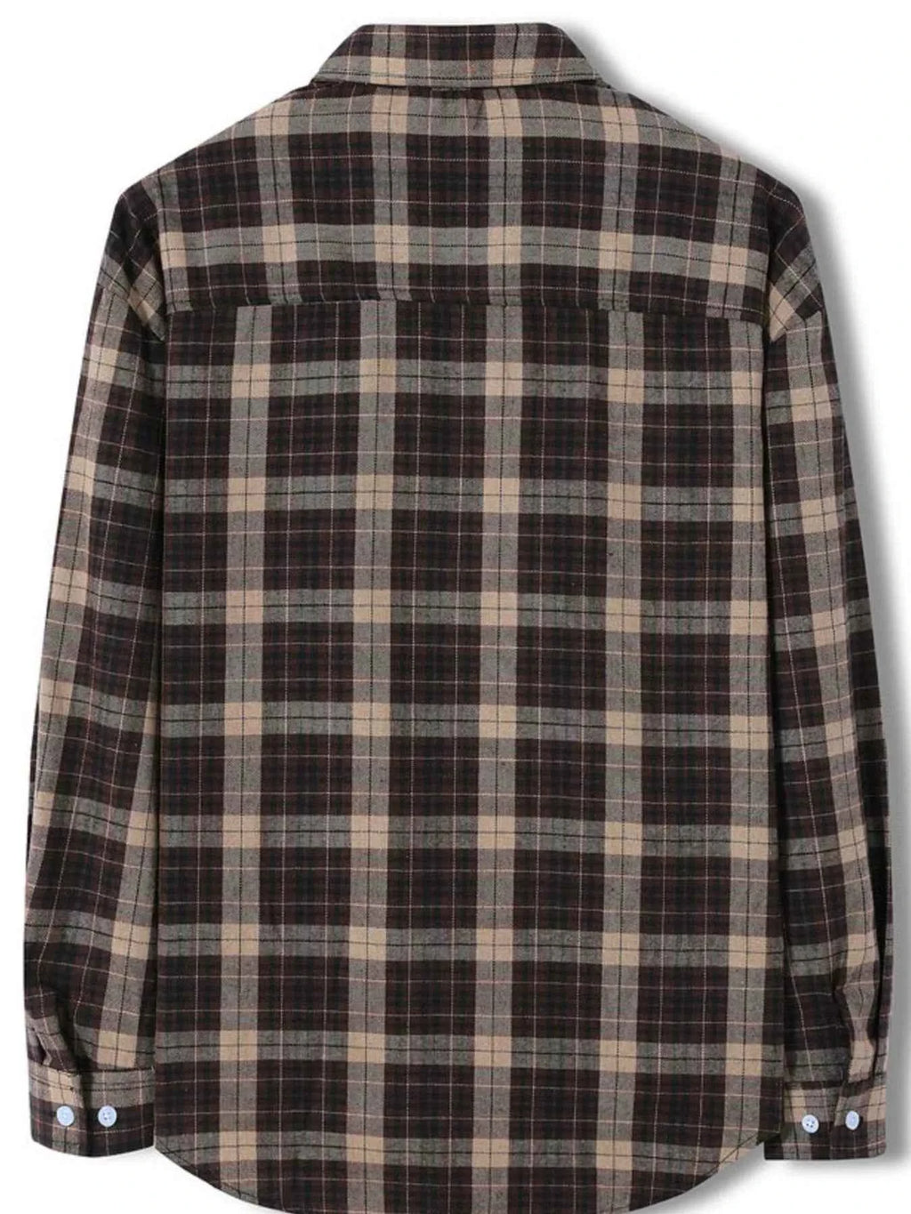 Men's Plus Size Classic Plaid Long Sleeve Shirt