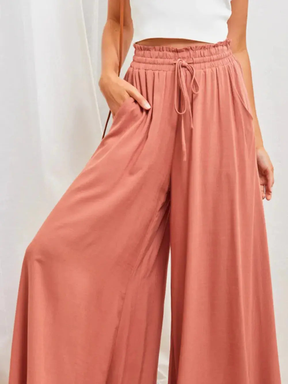 High Waist Wide Leg Pants.