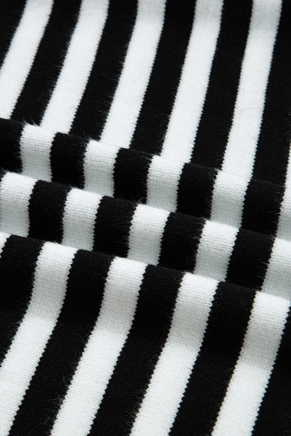 Color black Striped Panels Colorblock Sleeve Chic Sweater Dear-Lover Dropshipping