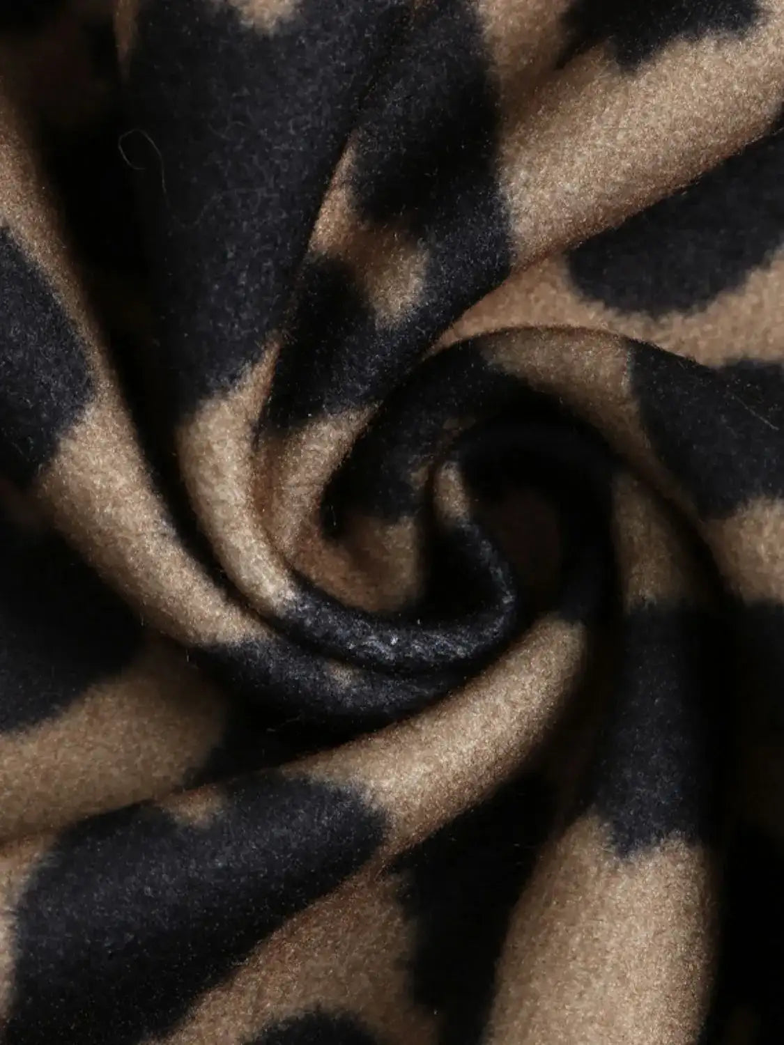 Leopard Print Casual Button Up Jacket.