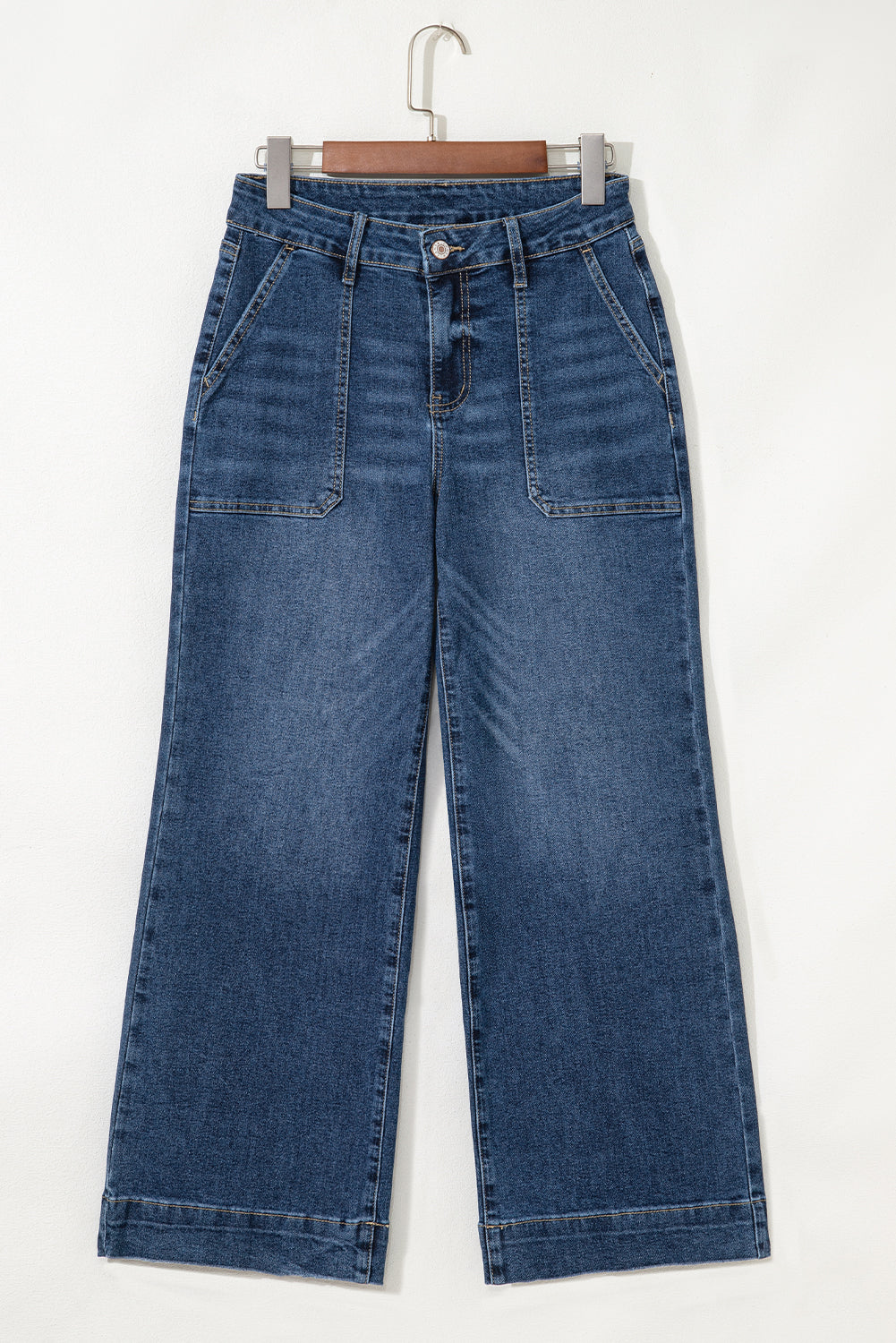 Ashleigh Blue Cropped High Rise Wide Leg Jeans Dear-Lover Dropshipping