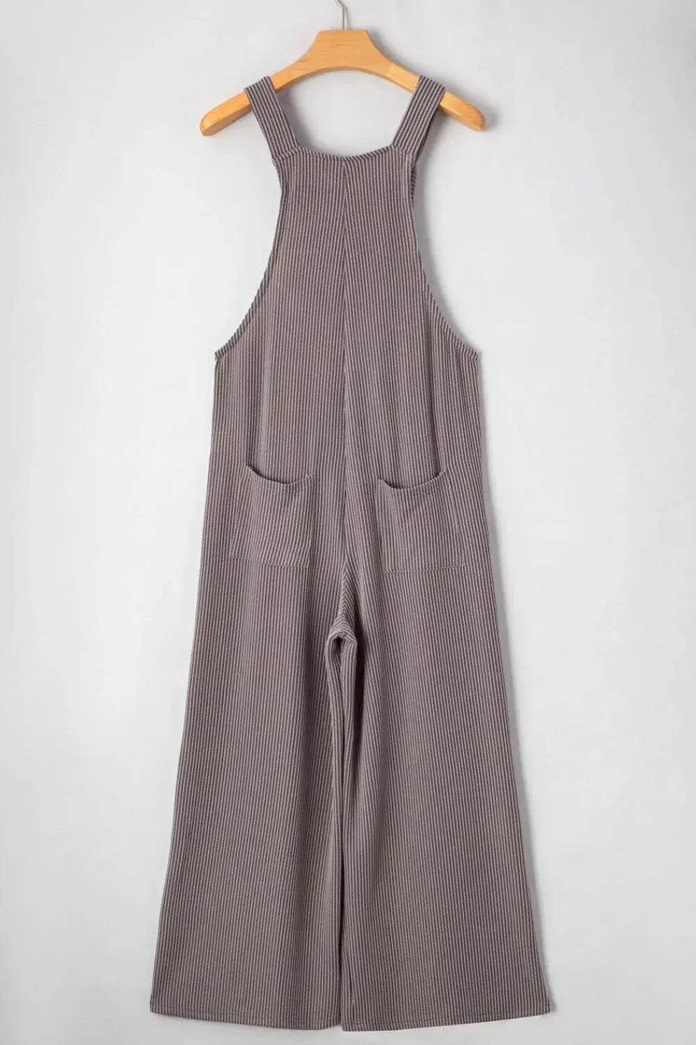 Corded Adjustable Straps Wide Leg Loose Overalls.