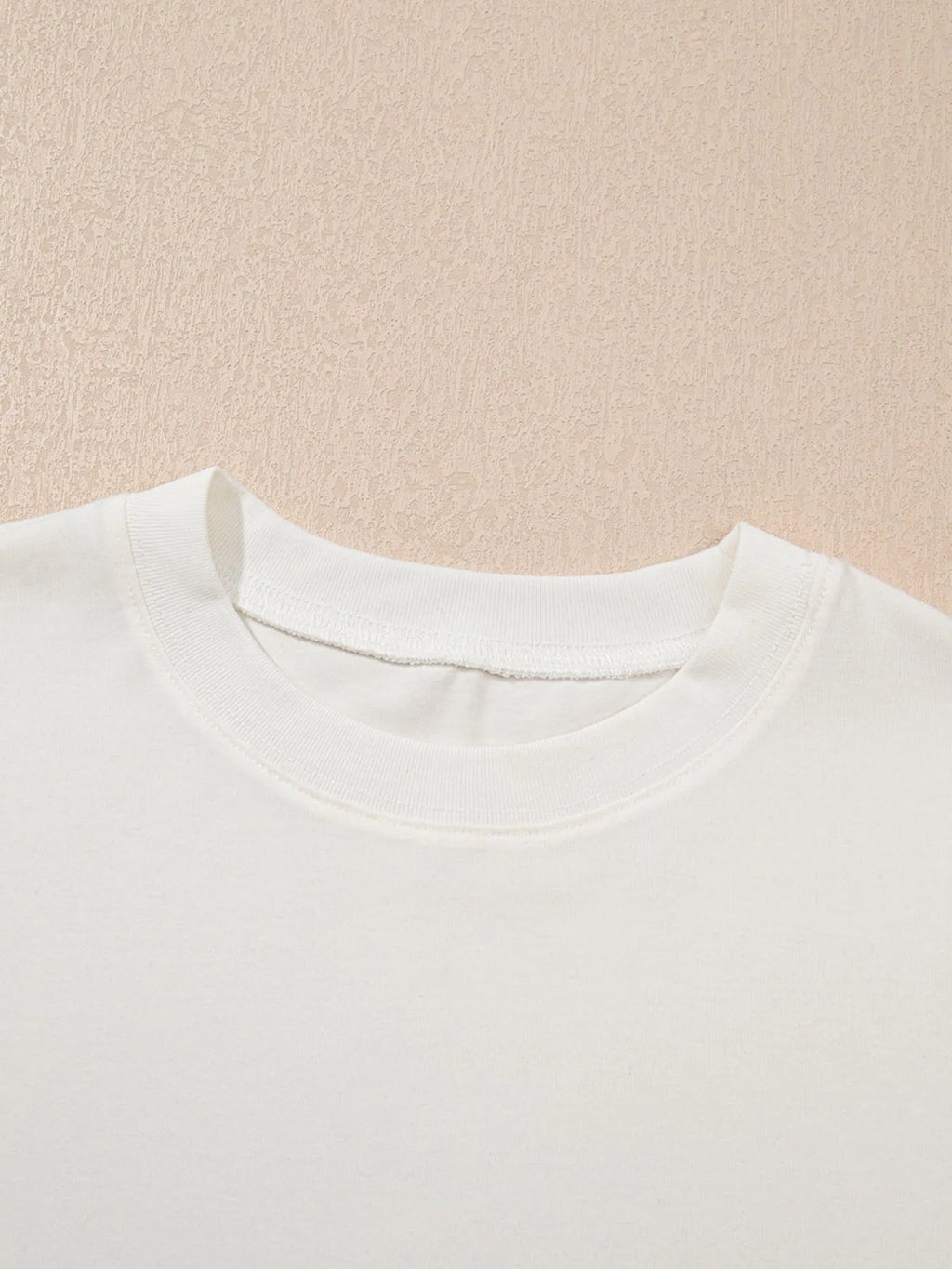 Floral Puff Sleeve Round Neck T-Shirt.