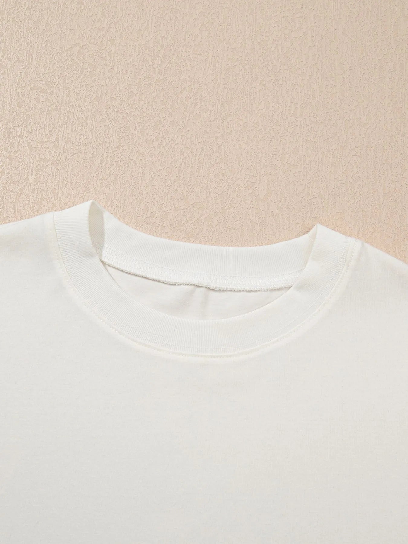 Floral Puff Sleeve Round Neck T-Shirt.